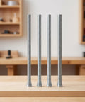 Four Piece Spring Coil Pipe Bender Set For Brass And Copper Tubing Features Quarter Inch And Five Sixteenths Size Tools With Flex Rollers for metal bending.
