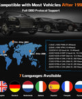 Compatibility map and vehicle image for OBD2 Car Diagnostic Scanner Tool For All Cars 1996 And Later