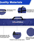 Universal Track Saw Guide Rail Carry Bag Up To 42 Inches for Easy Transport and Protection, showing features and materials.