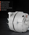 High Output One Wire Self Exciting Alternator Replacement ADR0335 For GM Chrome Finish Fits Chevy G30 Van 1974 1975 1982 K10 K20