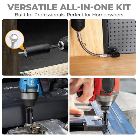 Beefy 86 Piece Magnetic Nut Driver Set And Impact Driver Bits With Quarter Inch Drive Sockets Metric And SAE Nut Driver Power Bits use