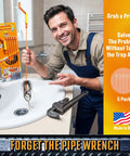 Heavy Duty Professional Killer Slick 360 Rotating Drain Snake For Snagging Stubborn Hair Clogs Inside Bathroom Sink.