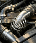 Rock Solid Six Pack Of 12 Inch Stainless Steel Hose Clamps That Are Heavy Duty And Perfect For Fixing Large Dryer Vents Or Intercoolers While Handling Automotive Plumbing Repairs With Total Ease on automotive hoses
