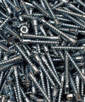Flat Head Confirmat Wood Screws M7 X 50mm Coarse Thread For Quick Connect In Cabinets And Furniture, 250 Pieces, Pozidriv Drive