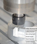 One Eighth Inch Aluminum End Mills Three Flute Flat Top Cnc Spiral Router Bits Upcut For Aluminum And Non Ferrous Metals Beefy