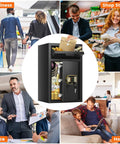 Beefy 5.8 Cu Ft Drop Safe Box For Business With Anti Theft Money Drop Depository, Lock And Slot, Digital Keypad, Heavy Duty Safe