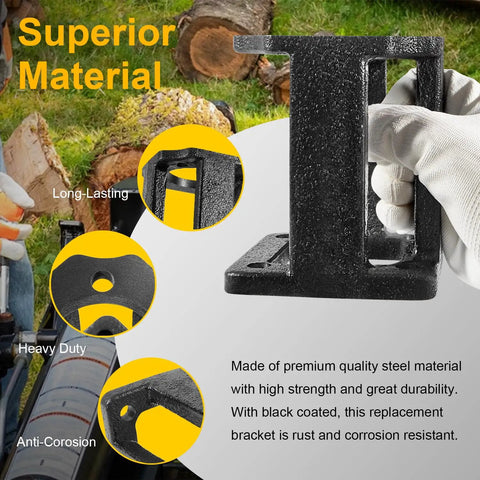 Log Splitter Hydraulic Pump Mount Bracket for 5 to 7 HP Engines, Direct Replacement Fits SpeeCo, Oregon, Husky 20, 21 and 22 Ton Units, Easy Install Engine Mount for Beefy No Nonsense Power