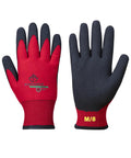 Fleece Lined Winter Work Gloves With Cut Resistant Palm And Flexible Palm Coating For Cold Temperatures Down To Minus Five Degrees Insulated Nylon Shell Medium Size Pack Of 1 Pair A Real Workhorse For Snow And Outdoor Jobs, front and back view