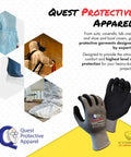 Light Cut Resistant Work Gloves With Graphene Fiber Construction For Everyday Tasks And Diy Heavy Duty Puncture And Abrasion Protection ANSI A1 Rated Large Size in packaging, black and gray design, ideal for diverse work environments.