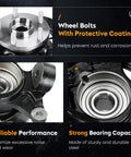 Front Right Steering Knuckle And Wheel Bearing Hub Assembly Compatible With 3.5L Camry 2007 2011 And ES350 2007 2012 Front Passenger Side Spline 30 686 260 LK044, showcasing wheel bolts with protective coating and strong bearing capacity.