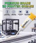 Dual 60ml Lubricating Oil And 4x10g Grease 3D Printer Maintenance Kit with grease tube and lead screw.
