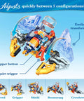 Wearable Hydraulic Water Blaster Kit With 150 Pieces Lets You Build Five Models And Soak Opponents From Up To Twenty Feet