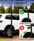 20Ft RV Telescoping Flag Pole Kit With Heavy Duty 14 Gauge Aluminum Flagpole And Tire Mount Base Portable Flag Kit next to SUV