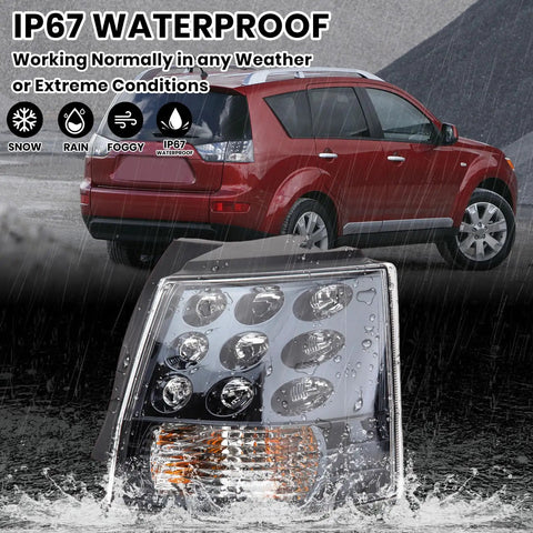 Mitsubishi Outlander EX Right Side Tail Light Assembly For 2007-2013, waterproof, high brightness, not for V4