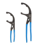 Heavy Duty Oil Filter And PVC Pliers Set With 9 Inch And 12 Inch Pliers Made In USA Forged High Carbon Steel Safe Stop Grip Permalock