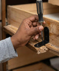 Beefy Black Metal L Brackets For Wood Shelves Heavy Duty 90 Degree Corner Braces With 20 Screws 1.57 X 1.57 Inch installation