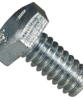 Grade Five Coarse Hex Cap Screws 1/4-20 X 1/2 Inch Zinc Plated Steel Bolts showing threaded shaft and hex head detail.