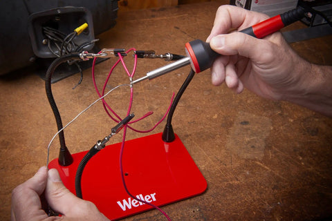 Helping Hands With Four Magnetic Gooseneck Arms, Adjustable And Flexible For Multi Configurations, Clamps Secure To Base