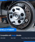 Front Wheel Bearing And Hub Assembly Two Pack For Dodge Ram 1500 2002 2008 installed front view