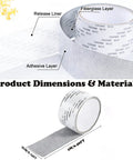 Self Adhesive Screen Repair Tape Two Roll Kit 5 Cm By 2 M Each Mesh Patch for window screens with label details.