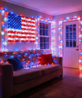 Lit Color Changing RGB Christmas Lights 66 Feet 200 LED Outdoor Indoor String Lights With Music Sync decorating living room