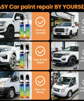 DIY car paint repair with Tesla Model Y Model 3 Model X Model S Touch Up Paint Kit 2 in 1 for scratches, chips, and nicks