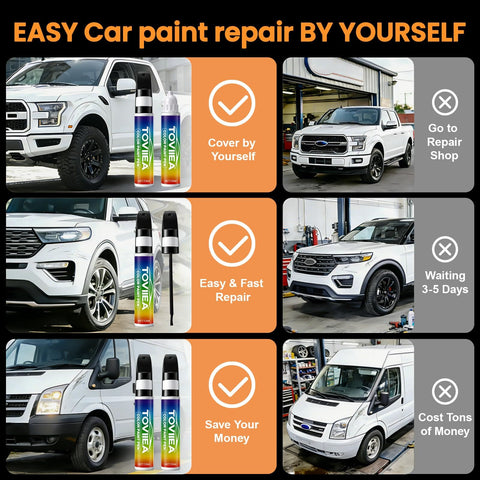 DIY car paint repair with Tesla Model Y Model 3 Model X Model S Touch Up Paint Kit 2 in 1 for scratches, chips, and nicks