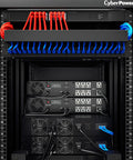 Plug And Play 1500VA 1000W PFC Sine Wave UPS Battery Backup And Surge Protector with eight outlets and AVR in rackmount setup