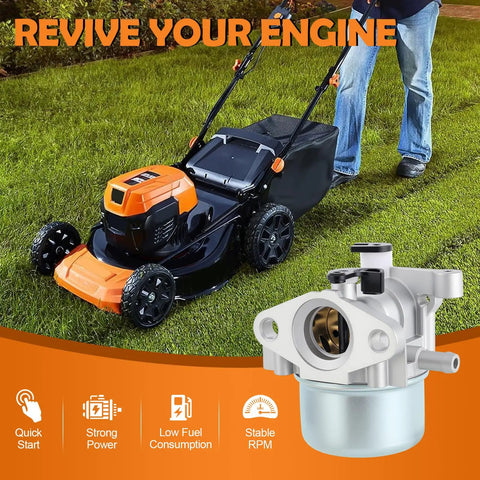 Carburetor For 6.75HP 190CC 675 Series Engine Compatible With Toro 22 Recycler Mower Craftsman TB230 Troy Bilt Lawn Mower Plus DIY