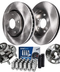 Front Wheel Bearing Hubs And Brake Rotors Kit For Chevy Malibu Impala Equinox GMC Terrain Buick Regal LaCrosse Saab 9 5 Lug Includes 2 Front Rotors 2 Hub Bearings 24 Chrome Lug Nuts And 2 Socket Keys