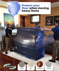 Temporary Floor Protection For Construction 39.5 Inch By 100 Foot Self Adhesive No Tape Required Easy To Install Reusable Floor Covering 