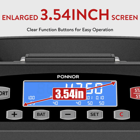 Coin Counter Machine Sorter For Change With Wrapper Roller, 3.54 Inch LCD display, clear function buttons