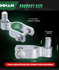 Heavy Duty Galvanized Steel Gate Hinge For One And Five Eighths Inch Chain Link Fence Gate Includes Bolts And Nuts Durable Fence Hardware For Secure Long Lasting Performance Easy To Install Ideal For Outdoor Gates 2 Pack showing size dimensions