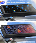Solar Motion Sensor Flood Light With 210 LEDs Delivers 2500 Lumens Of Dope Outdoor Lighting showing protective glass panels