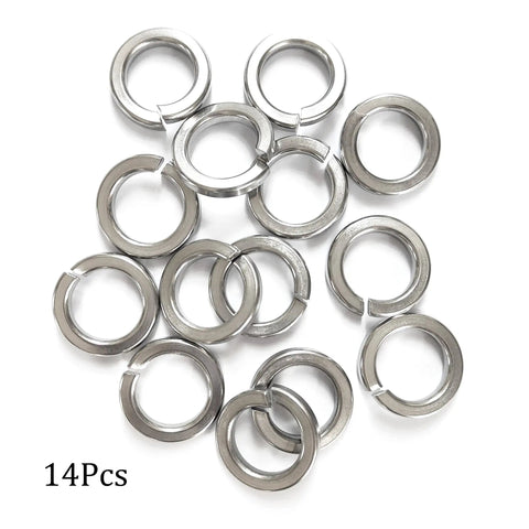 14 Pack 304 Stainless Steel Split Lock Washers For 22mm Inner Diameter, 34mm Outer Diameter, 5.61mm Thick, Heavy Duty Spring Lock Washers