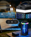 Rechargeable Bug Zapper For Indoor And Outdoor Use, 8000mAh Battery, USB Charging, LED Night Light, Mosquito Killer