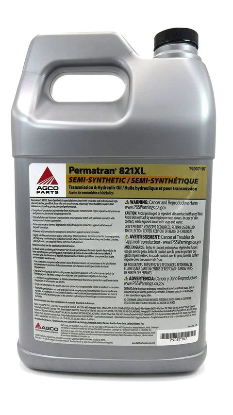 Permatran 821XL Premium Universal Transmission And Hydraulic Oil One Gallon container for heavy machinery