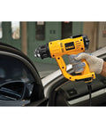 Pro Grade Heat Gun With LCD Readout And 50 Degree Increments Temperature Control, Overload Protection, used on car window