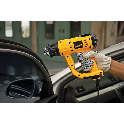 Pro Grade Heat Gun With LCD Readout And 50 Degree Increments Temperature Control, Overload Protection, used on car window