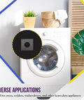 Front view of 30 Amp Dryer Receptacle NEMA 10 30R with washer, for indoor outdoor use, no ground, nylon steel construction, 67300 BK