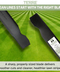 Two Pack High Lift Mower Blades For 42 Inch Decks Fits Craftsman Ariens Husqvarna Poulan Snapper Sears Replacement 138971