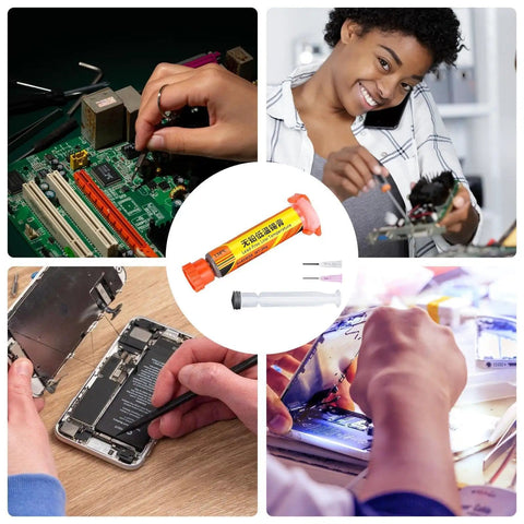 Lead Free Solder Flux Paste For PCB Repair And Electronics High Performance Soldering Flux Compound with diverse uses