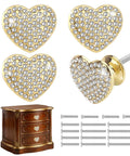 Next Level Gold Heart Drawer Knobs With Matching Screws Premium Zinc Alloy Cabinet And Dresser Handles For Bedroom Decor Easy Diy Swap Lowkey Gorgeous Decorative Hardware Set For Your Entire Home.