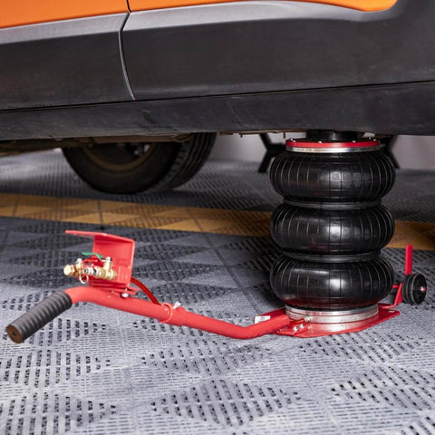 Three Ton Triple Bag Air Jack With Six Steel Tubes Lifts Up To 17.7 Inches In 3 To 5 Seconds Fast Pneumatic Lift For Cars