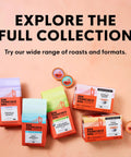 Various San Francisco Bay Coffee products including Fog Chaser Medium Dark Roast K Cup Compatible Coffee Pods 80 Count Single Serve Compostable Pods.