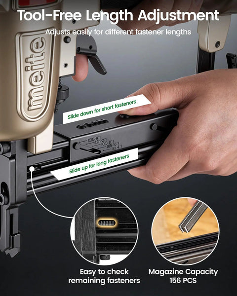 Heavy Duty Micro Corrugated Stapler With Half Inch Crown Accepts Quarter To Five Eighths Inch Legs And Boasts A Knucklehead Proof Safety Lever Plus Easy Dial Depth Control For Any No Sweat Diy Build