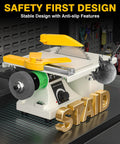 Lapidary Saw For Jewelry Making And Rock Cutting With Pro Grade Upgraded Diamond And Woodworking Blades 0 To 10000 RPM