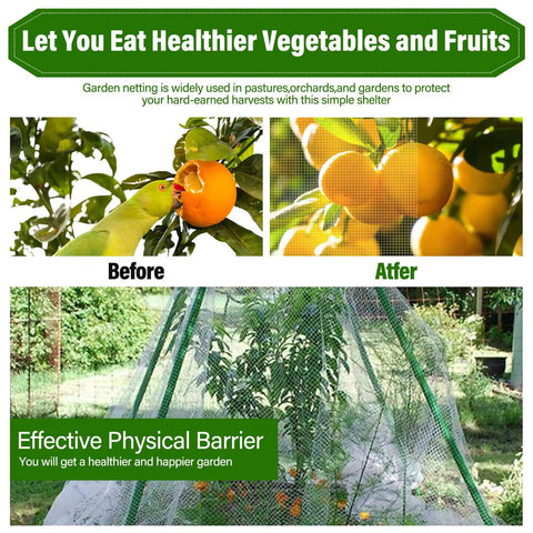 Ultra Fine Garden Netting 8x24 Ft Row Cover For Plants Keeps Birds Mosquitoes And Pests Out Protects Vegetables Fruits Flowers Crops