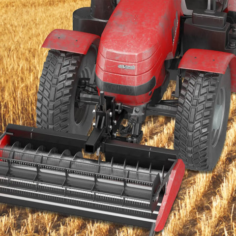 Tractor using Heavy Duty 50 Inch Manual Implement Lift With 1 Point Lift System And 2 Inch Hitch Receivers for field work