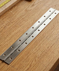 4 Pack Piano Hinges 15.7 x 2 Inches Stainless Steel Continuous Hinge on wooden surface